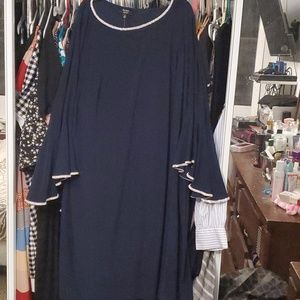 Navy plus size dress